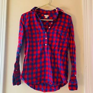 J. Crew Gingham Button Down